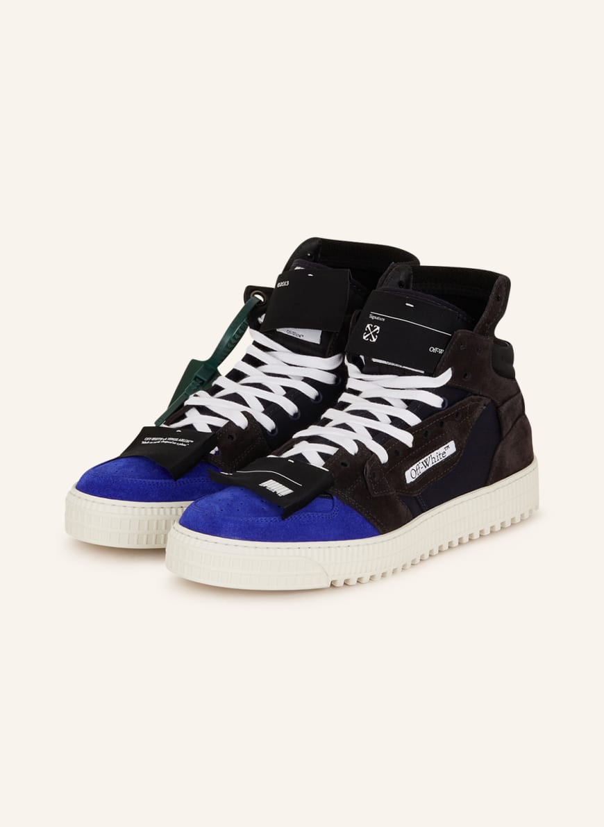 Off white high tops blue online