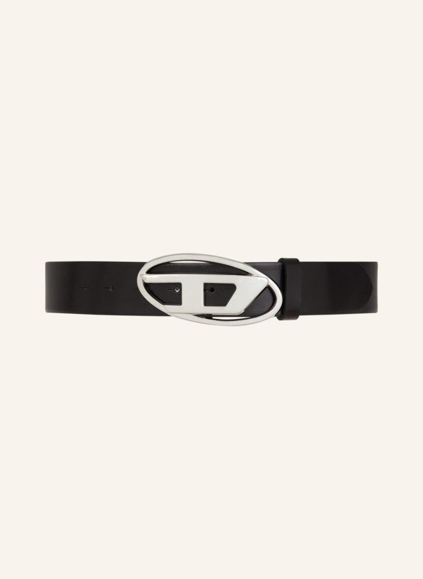 DIESEL Leather belt in black
