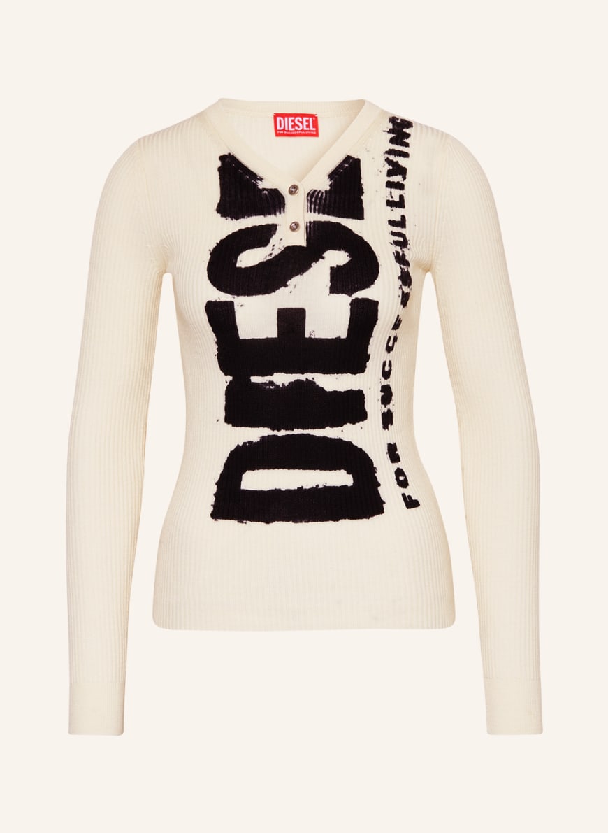 DIESEL Sweater M-ARITA in ecru/ black