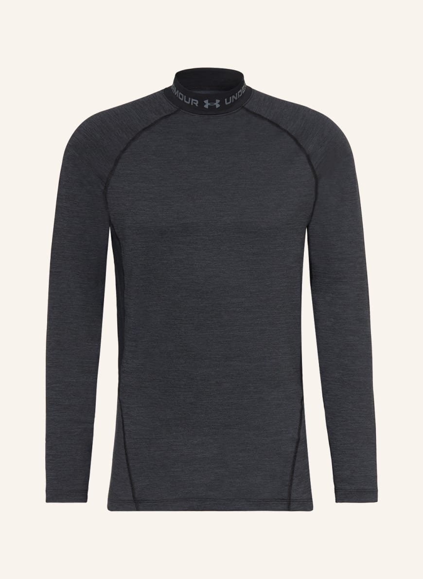 UNDER ARMOUR Long sleeve shirt UA COLDGEAR in black dark gray