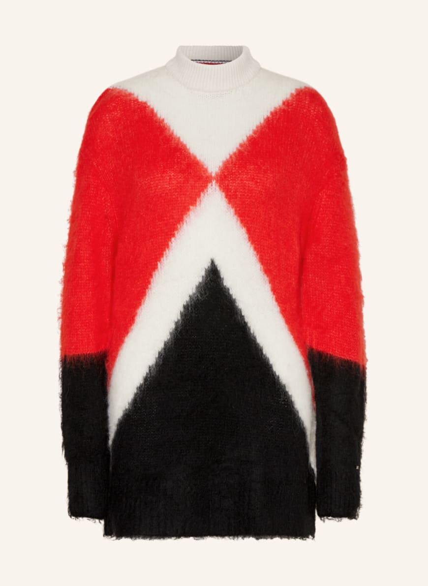 Tommy hilfiger red and black sweater deals