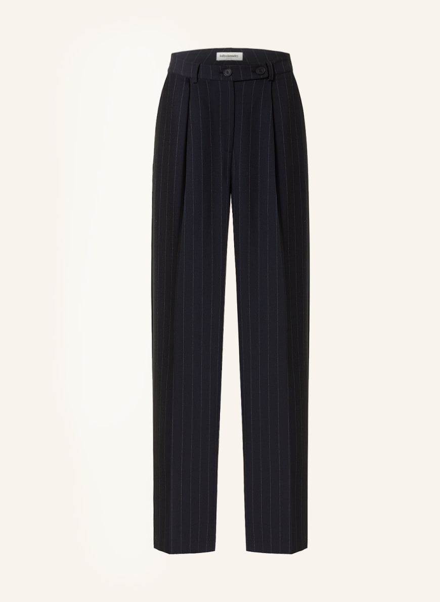 Ladies black pleated outlet trousers