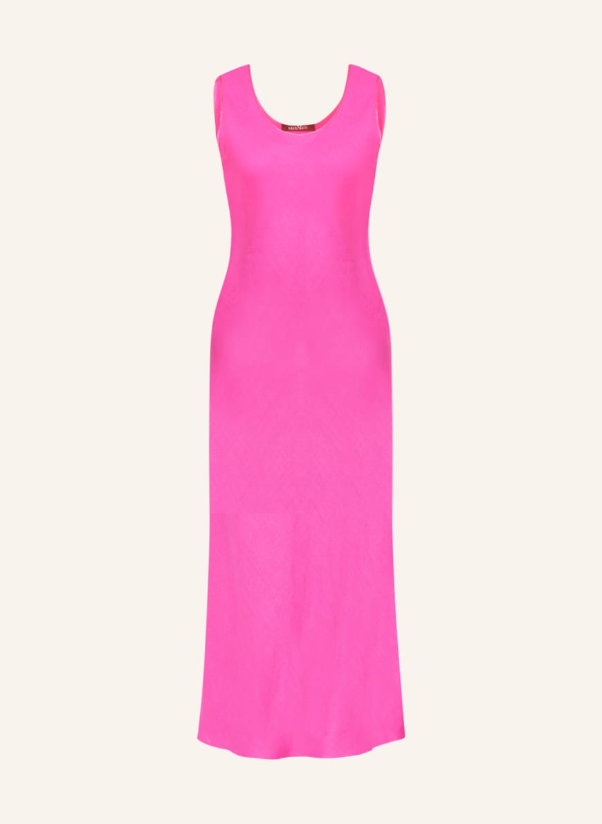 Max Mara STUDIO Dress ULTIMO with linen in fuchsia