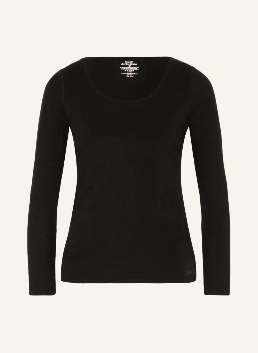 MAGIC Bodyfashion Long sleeve shirt STAY WARM made of fleece in black