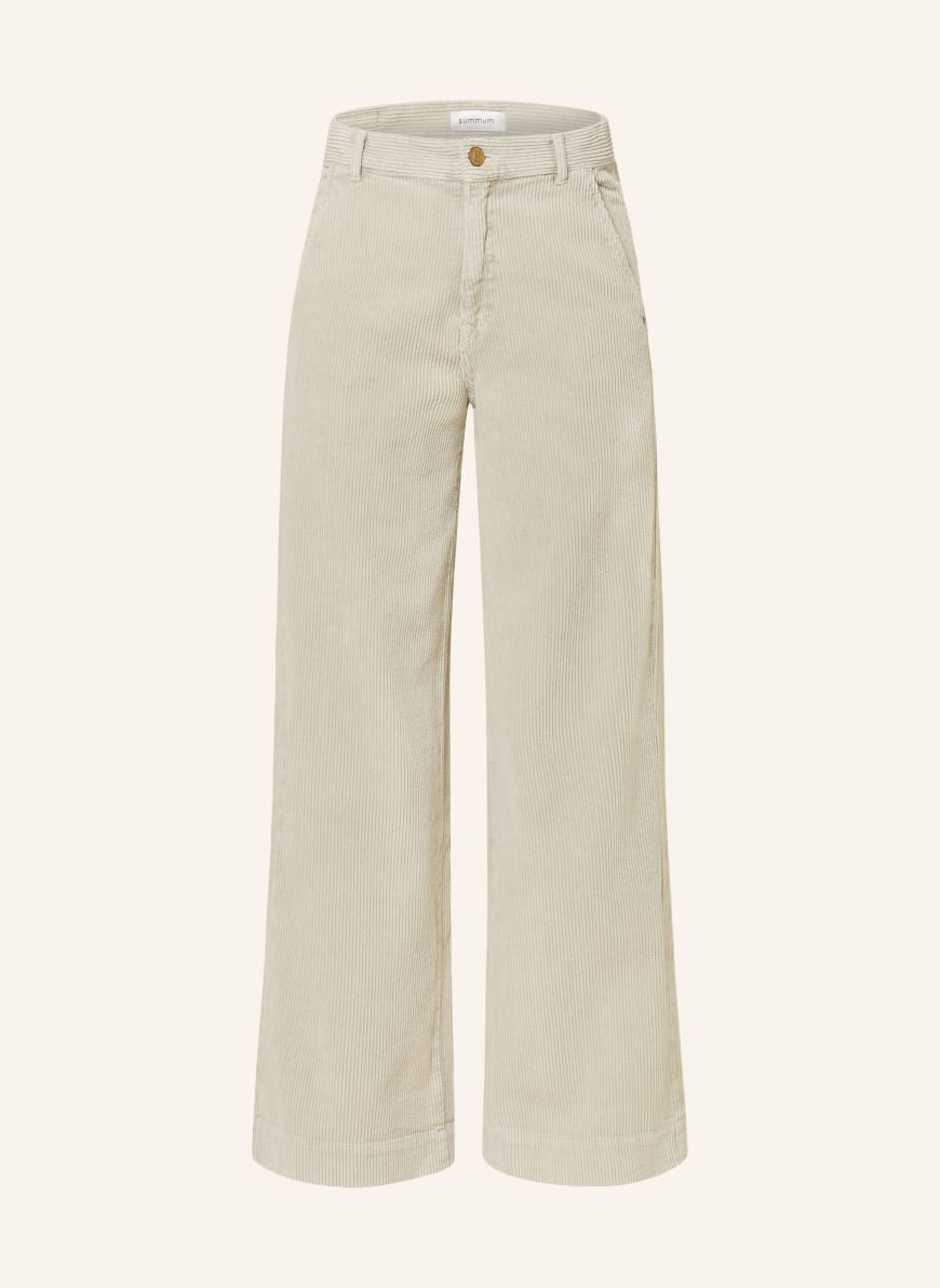 Ladies cream new arrivals cropped trousers