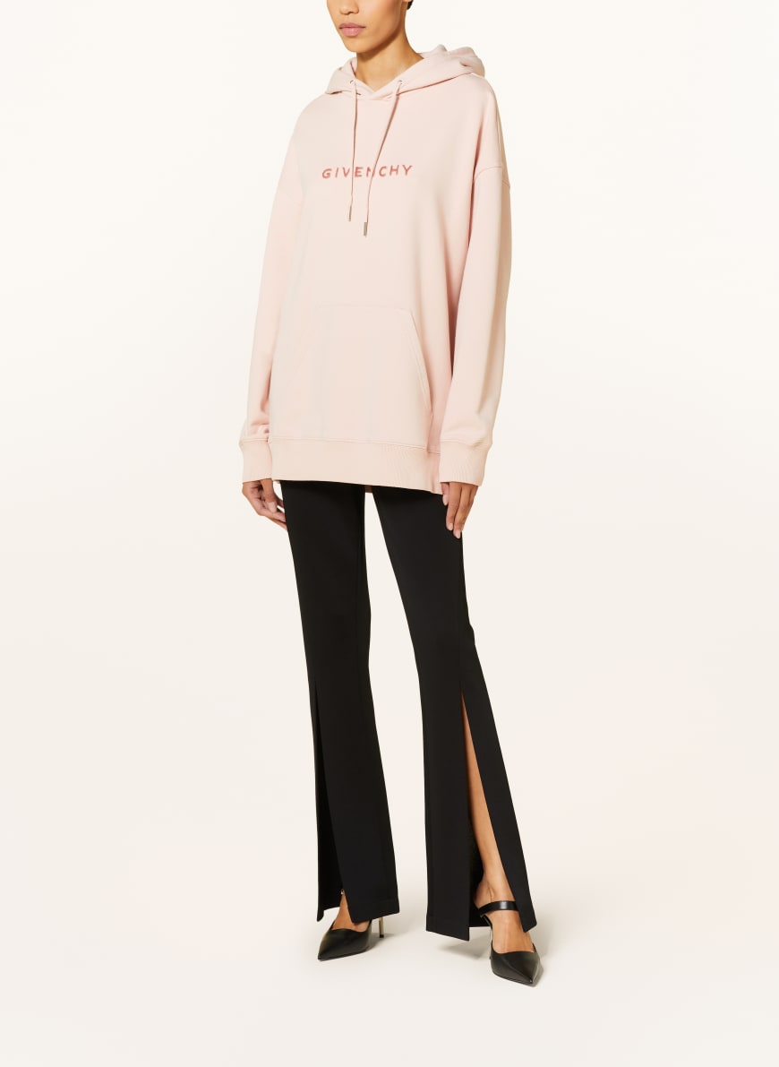 GIVENCHY Oversized hoodie in light pink