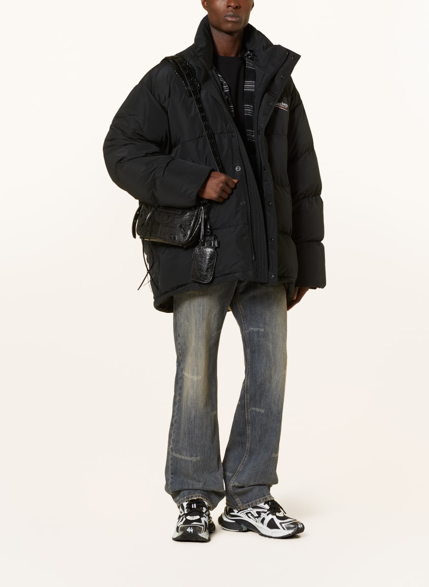 BALENCIAGA Kurtka pikowana COCOON PUFFER kolor czarny