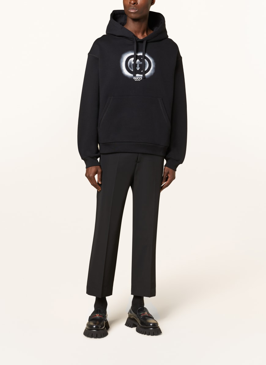 Gucci hoodie clearance black and white