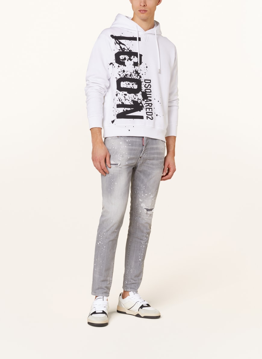 DSQUARED2 Hoodie ICON in white