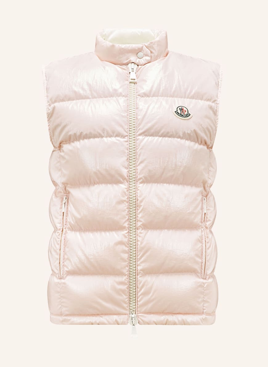MONCLER Down vest ALCIBIA in light pink