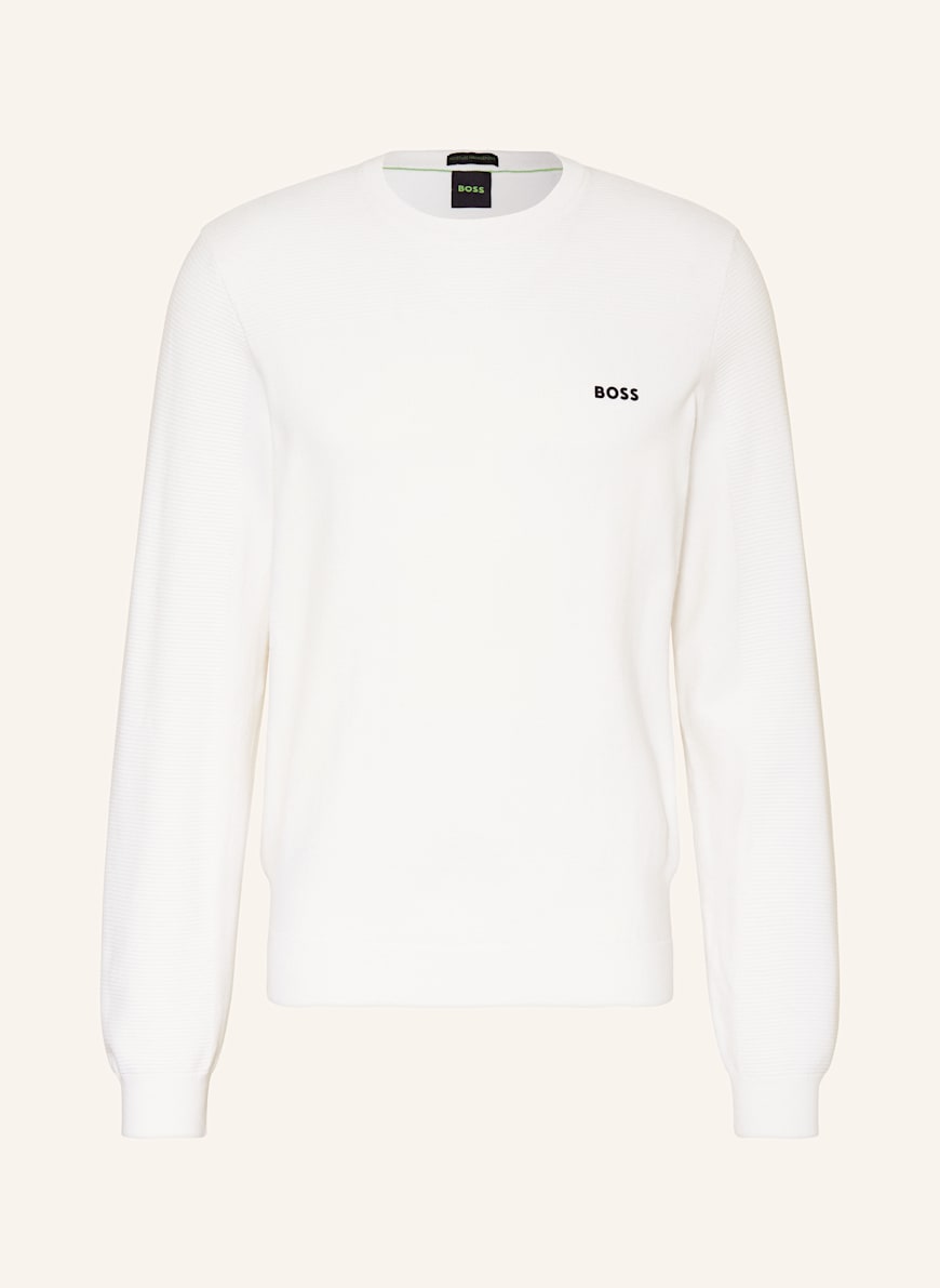BOSS Pullover MOMENTUM: WEISS