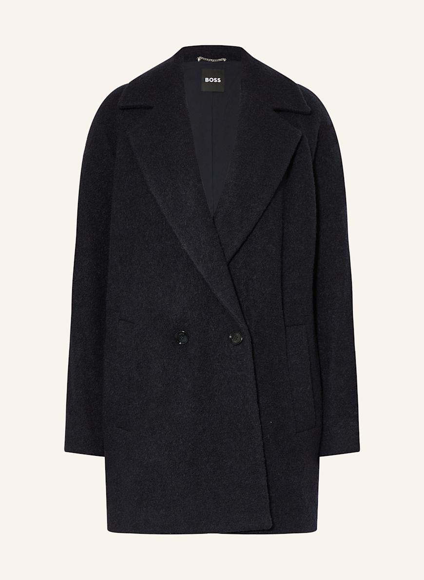 BOSS Wollmantel CALODINO: DUNKELBLAU