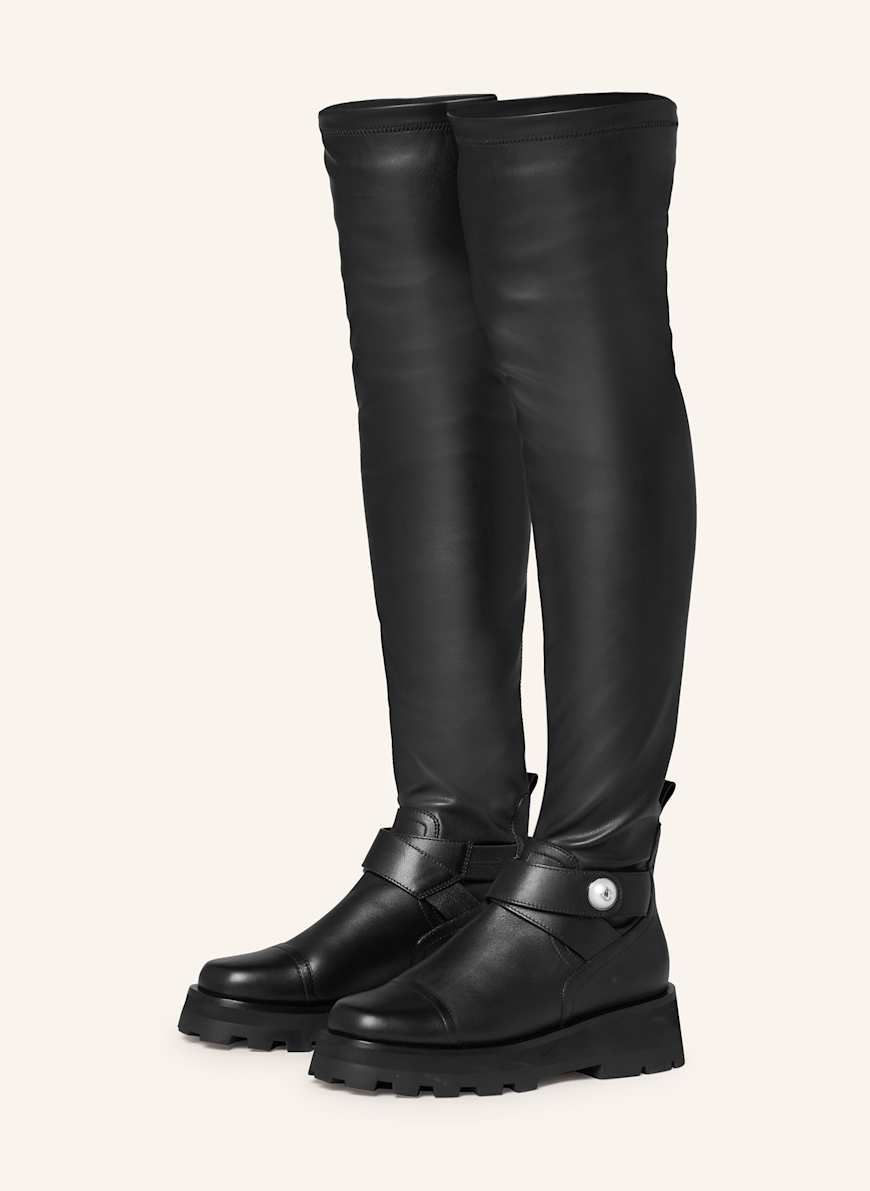 JIMMY CHOO Overknee-Stiefel MEENA: SCHWARZ