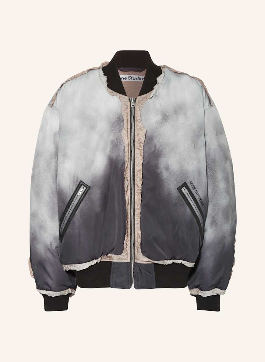 Acne Studios Bomber jacket in black/ gray Acne Studios Bomber jacket in black/ gray