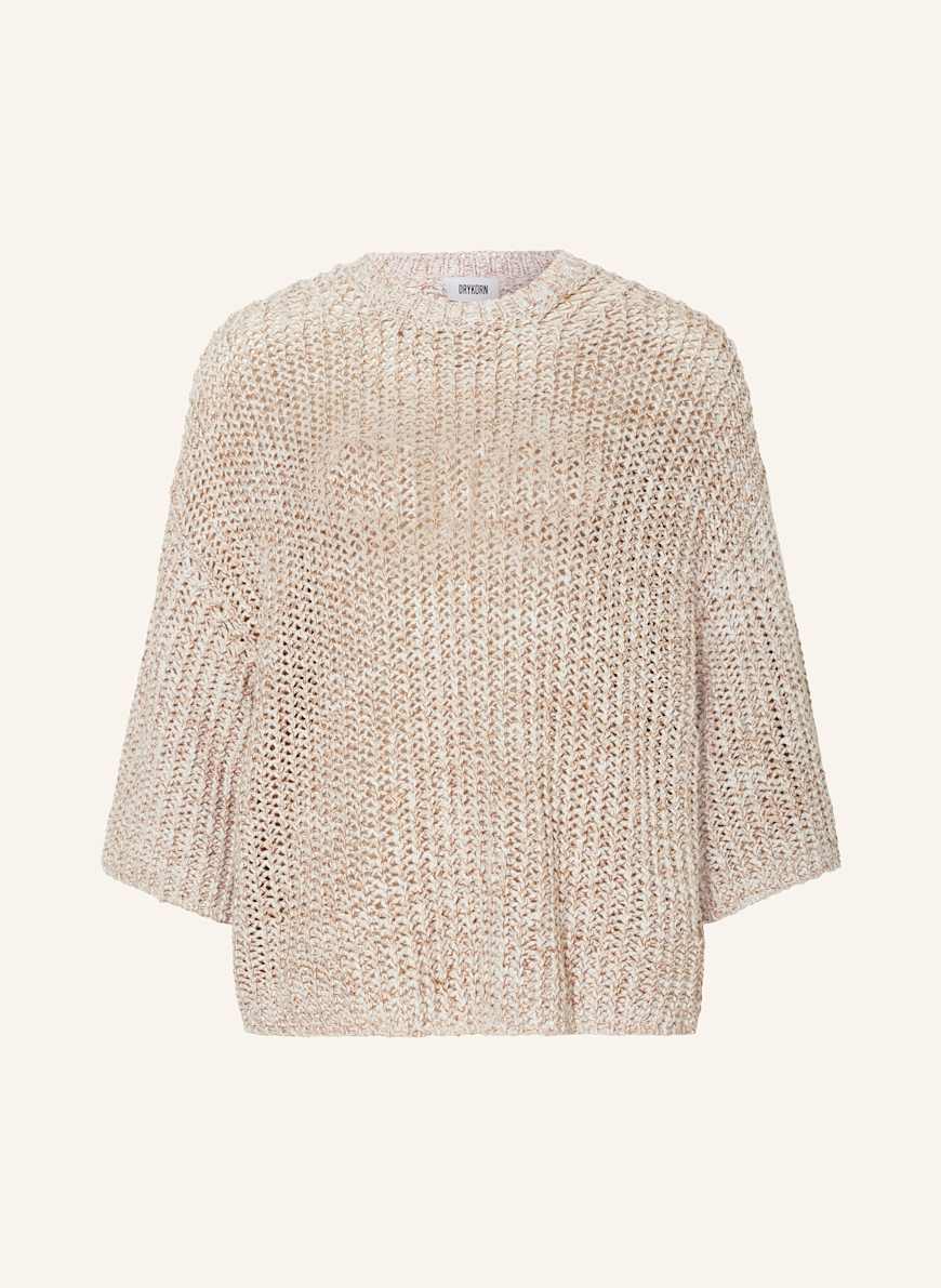 DRYKORN Pullover NILAY mit 3/4-Arm: HELLBRAUN