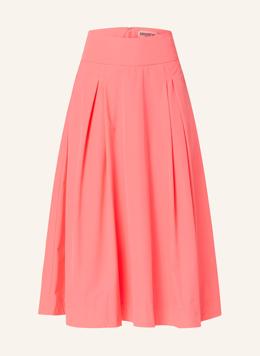 ESSENTIEL ANTWERP Pleated skirt HOSANNA in neon pink