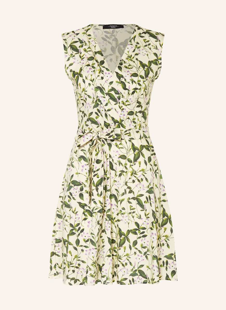 WEEKEND MAX MARA Osiris Vネック ドレス WEEKEND Max Mara OSIRIS jersey dress in light green/ green