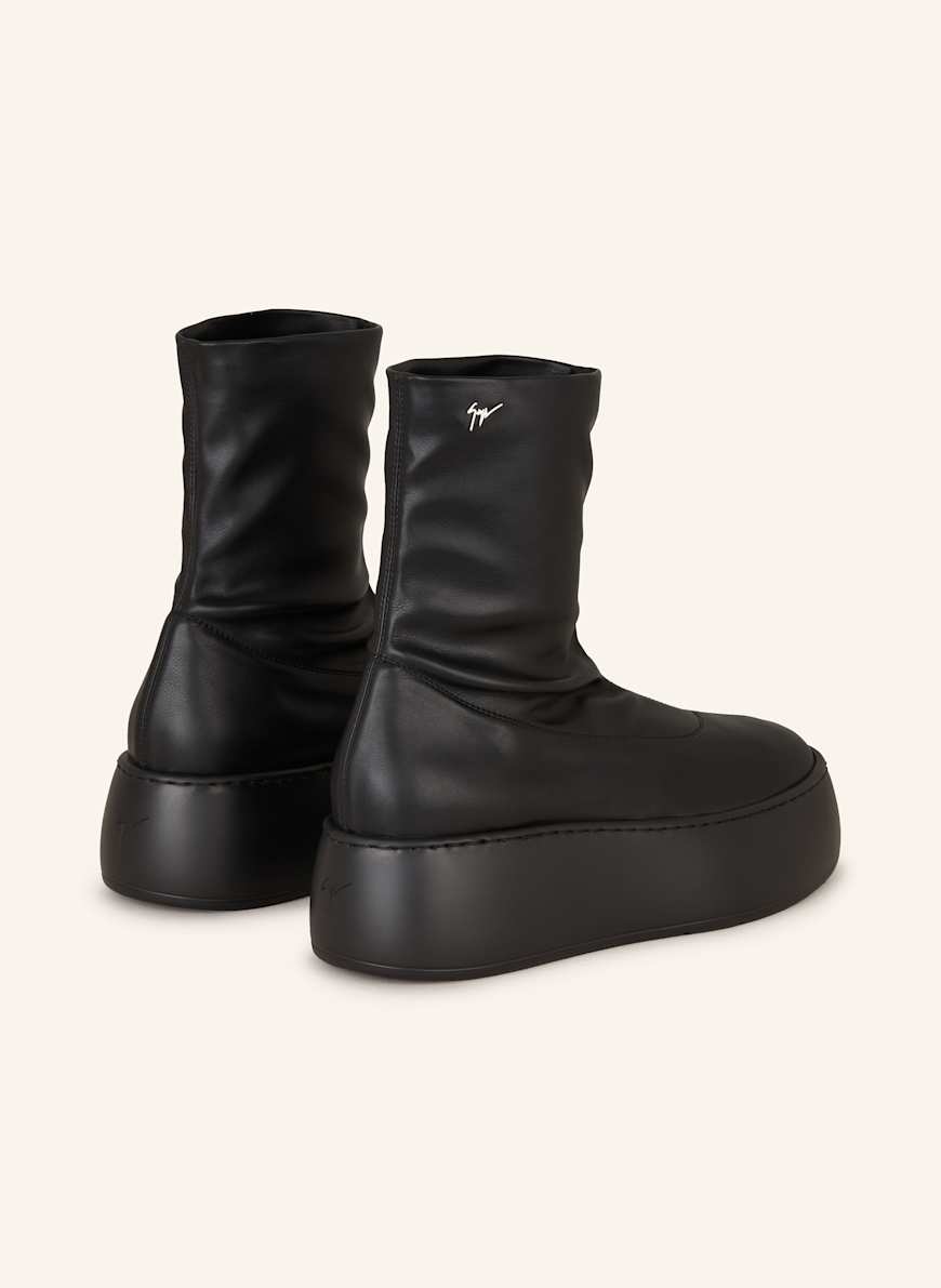 GIUSEPPE ZANOTTI DESIGN Plateau Boots in schwarz
