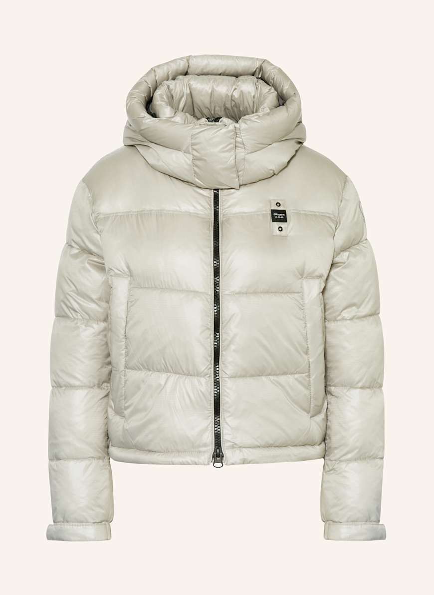 Blauer Steppjacke GLORIA mit DUPONT™ SORONA®-Isolierung: HELLGRAU