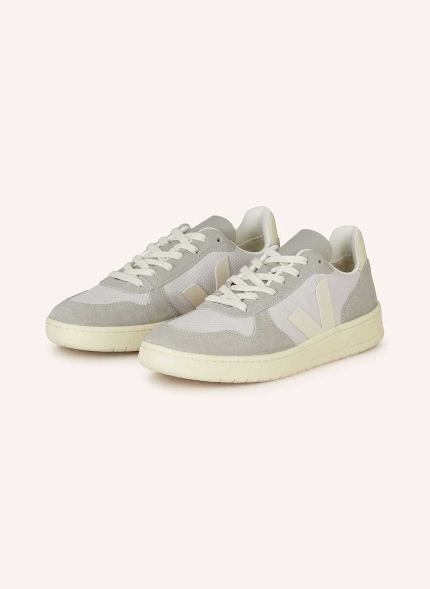 VEJA Sneaker V-10 in grau/ hellgrau