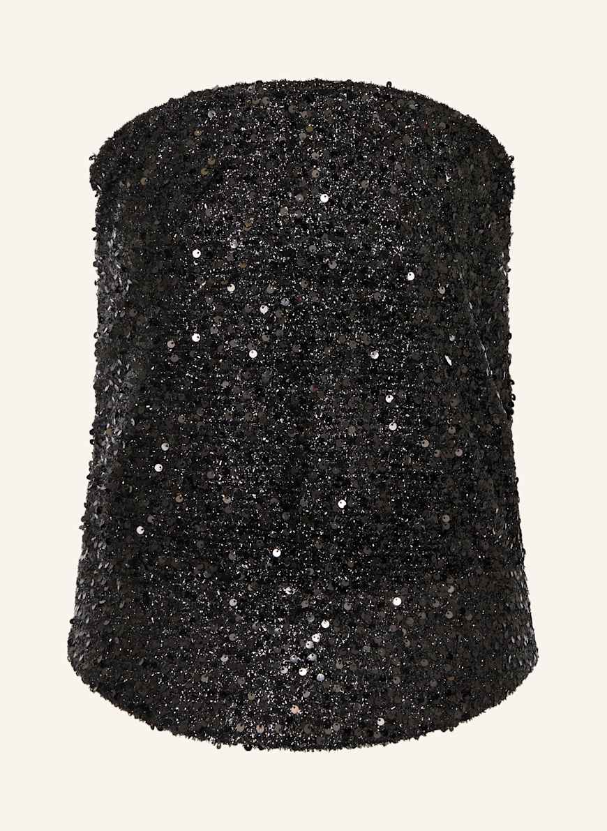 ISABEL MARANT Top AVIANA mit Pailletten: SCHWARZ