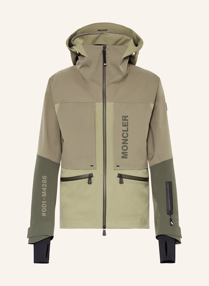 MONCLER GRENOBLE Hardshell-Skijacke FUSSEN in oliv / khaki