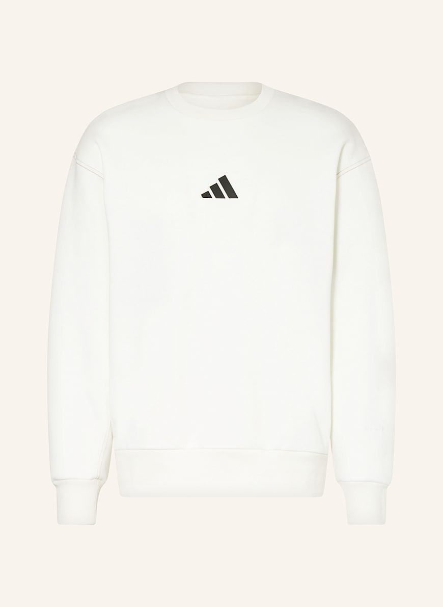 adidas Sweatshirt in white/ black