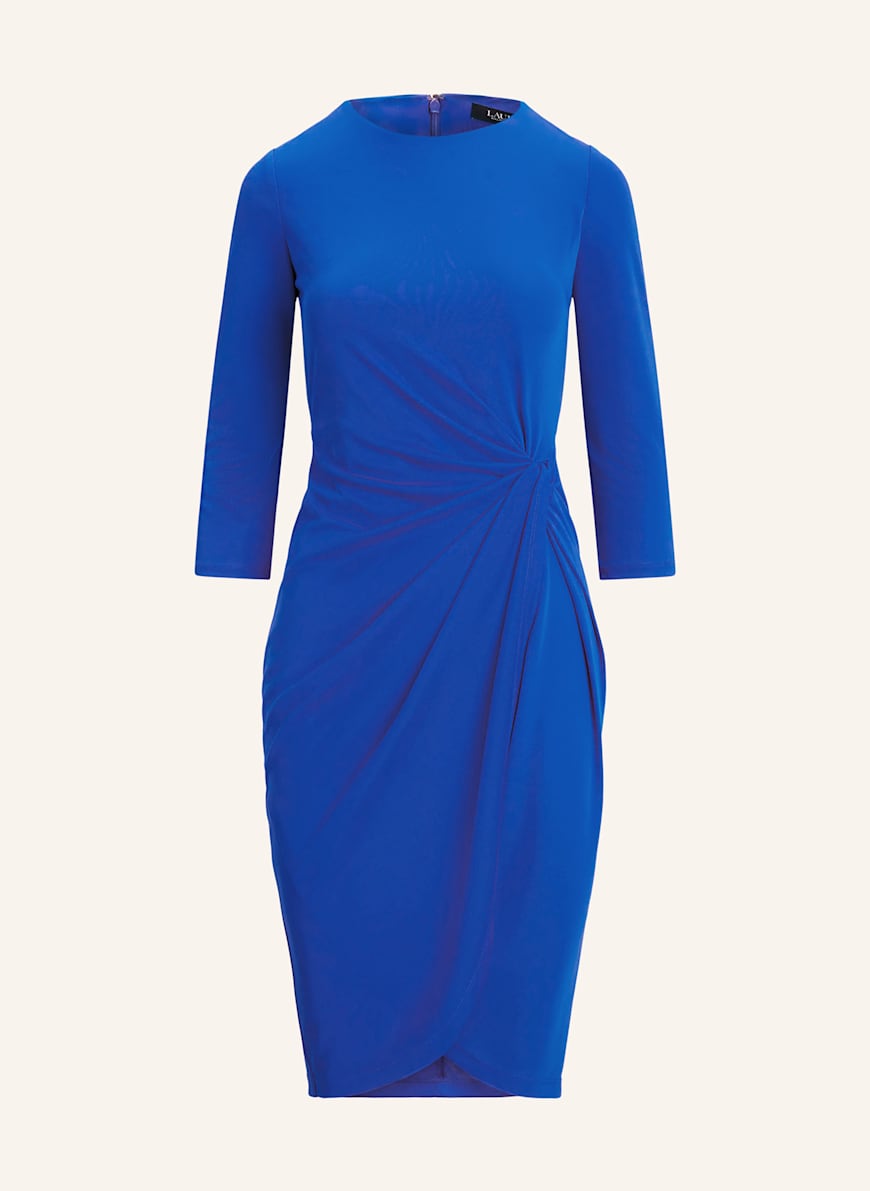 blue dress for baby girl RALPH LAUREN Halter Ruffle Dress in Cobalt main image 0