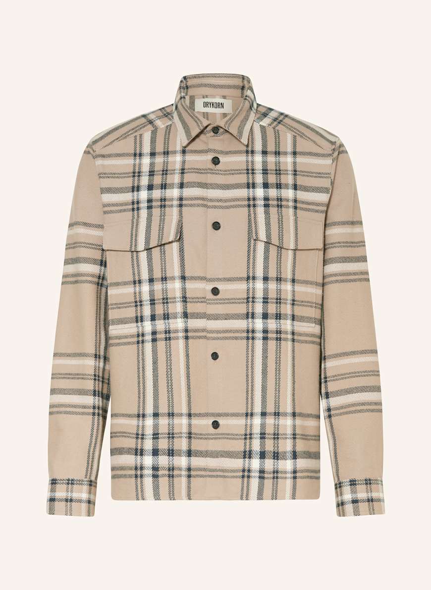 DRYKORN Overjacket GUNRAY: HELLBRAUN/ DUNKELBLAU/ WEISS