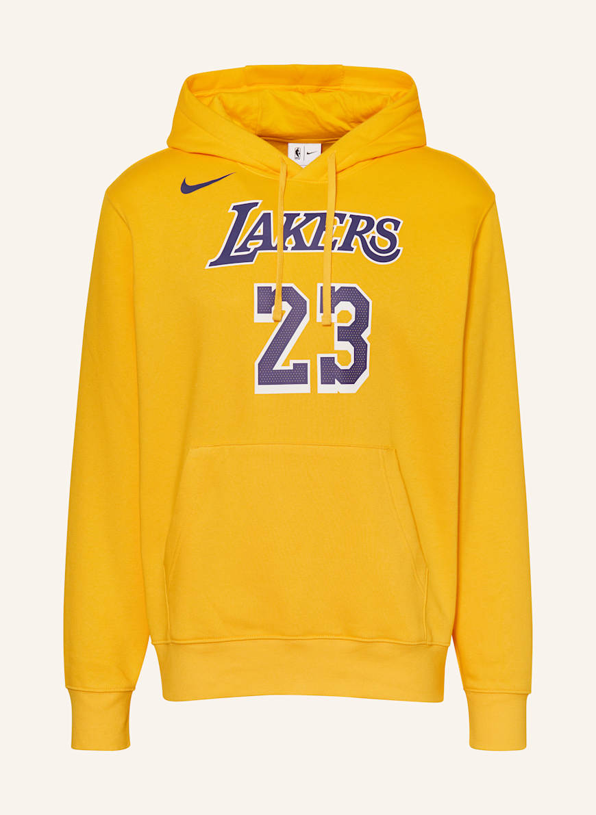 Nike Hoodie LOS ANGELES LAKERS CLUB: GELB