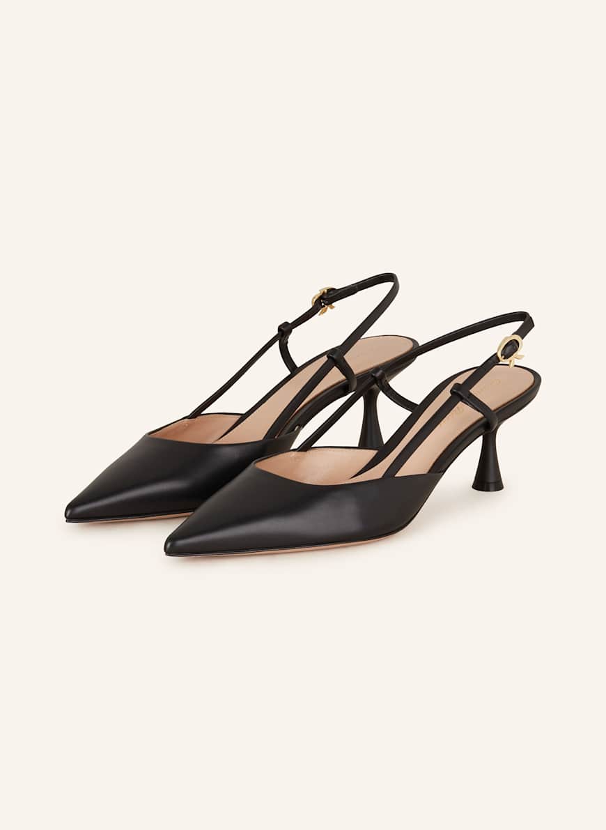 Gianvito Rossi Slingback pumps ASCENT 55 in black