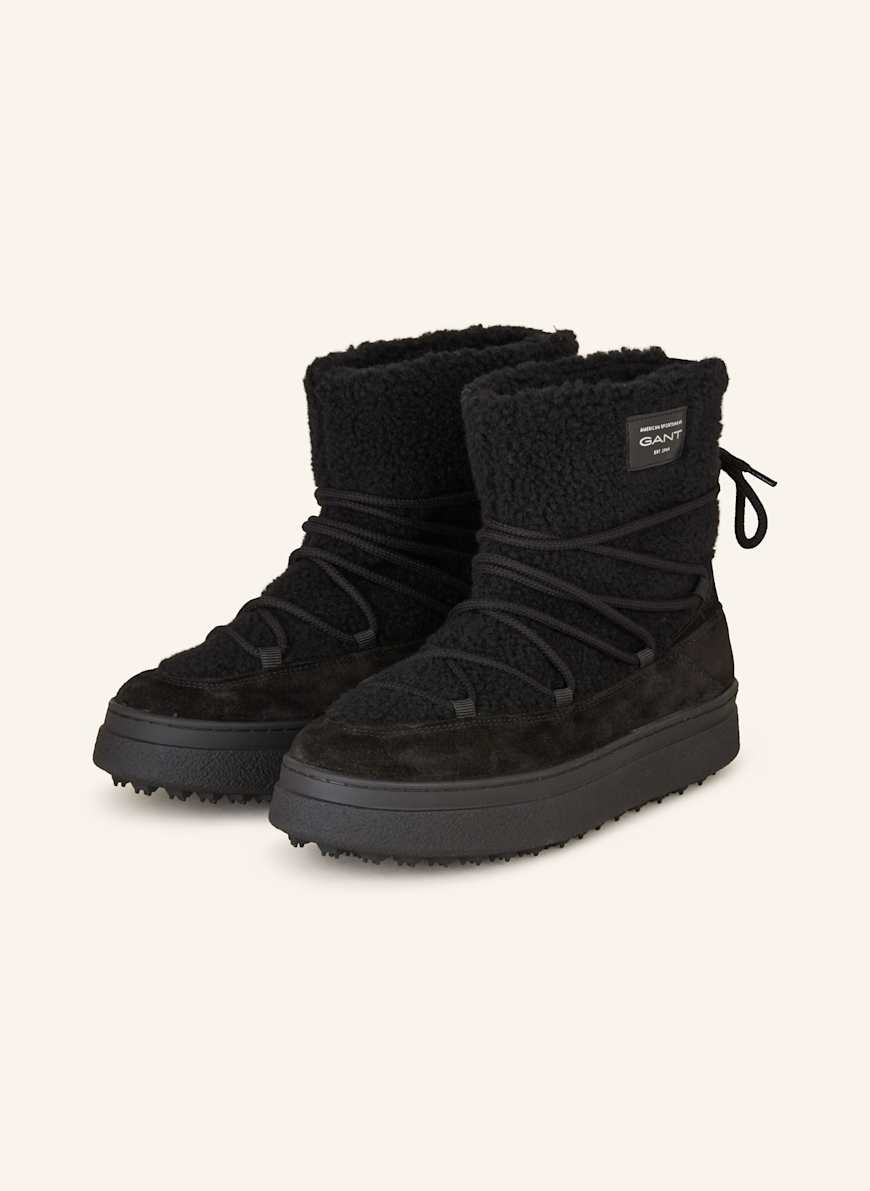 GANT Plateau-Boots: SCHWARZ