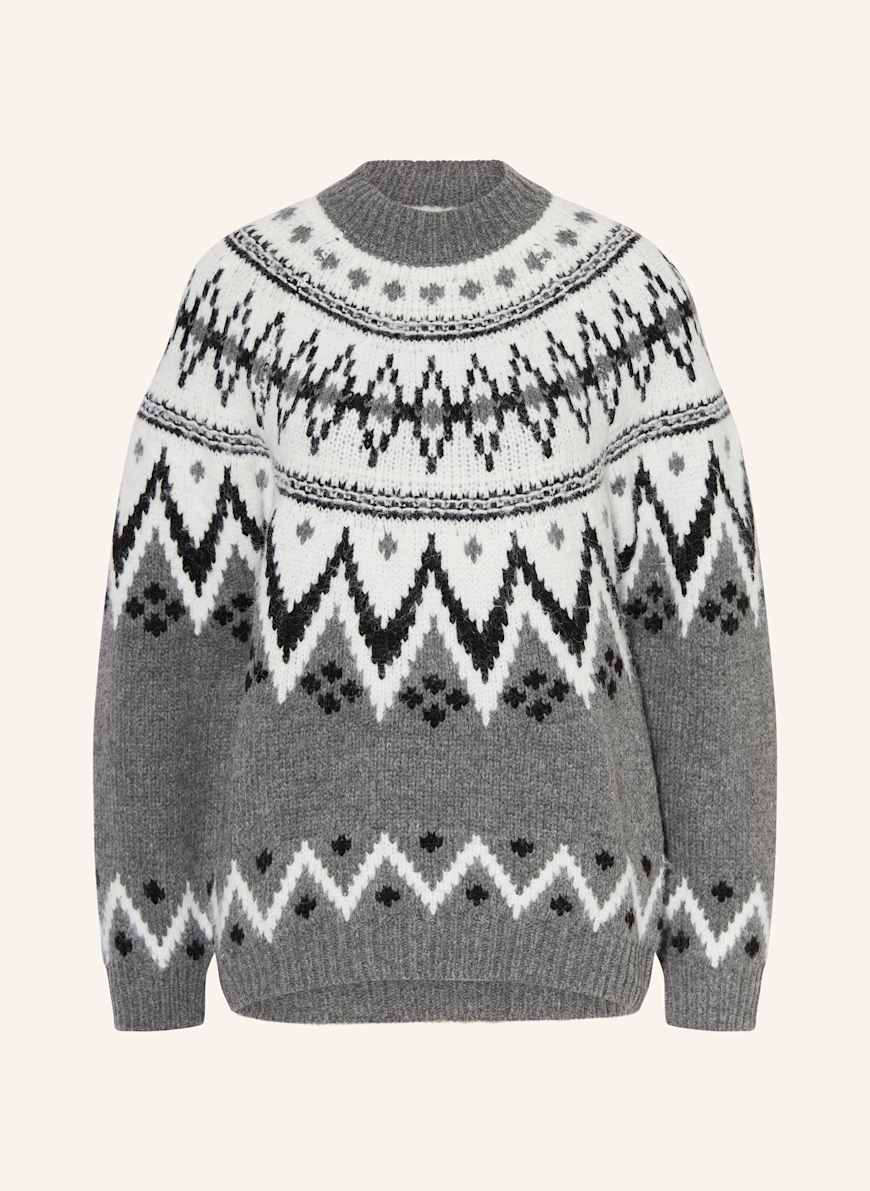 LeGer BY LENA GERCKE FLAVIA sweater in gray/ white/ black