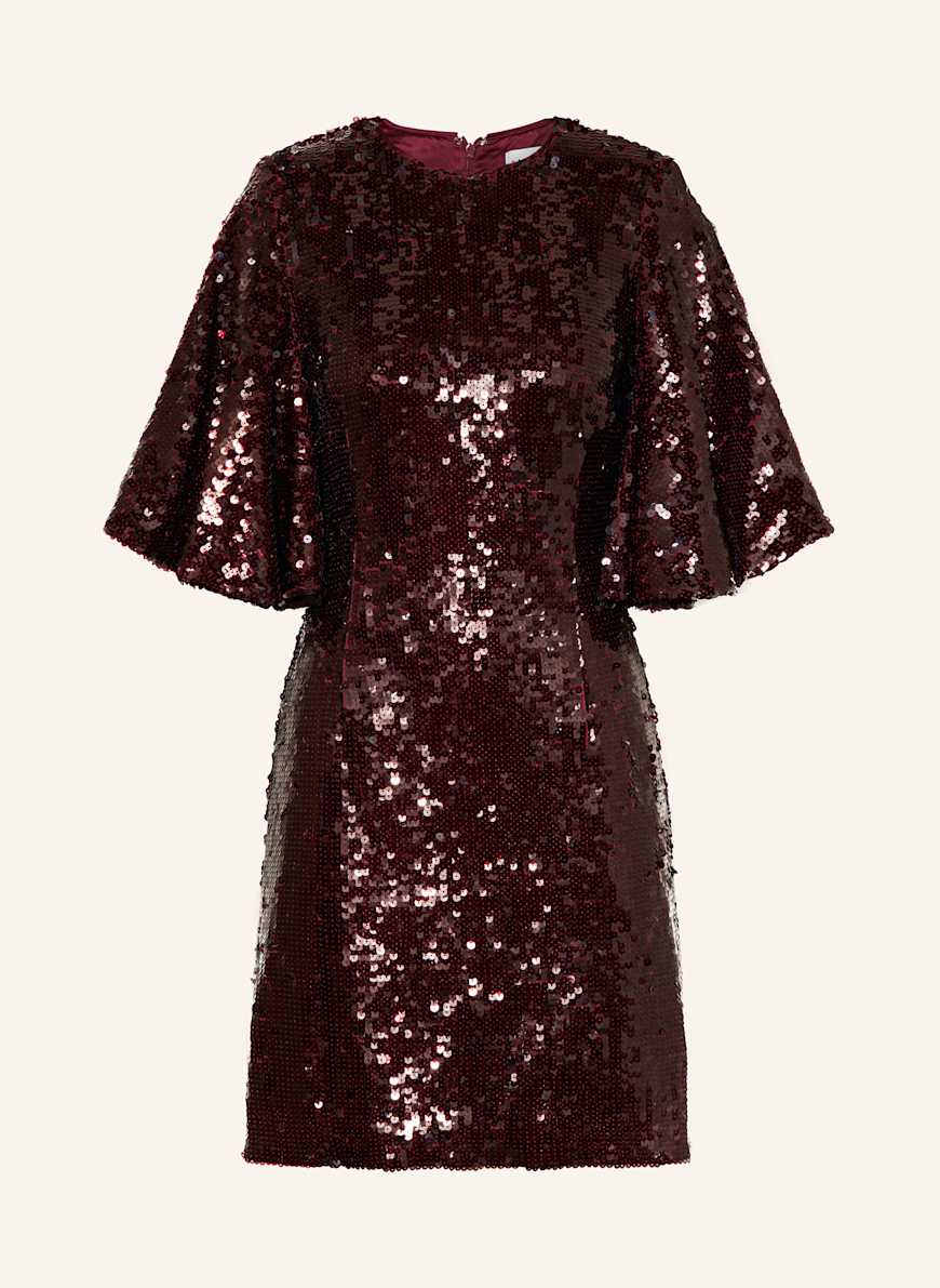 open lace back dress Dark Grey Solid Sequin & Velvet Show Choir Dress - Reds
