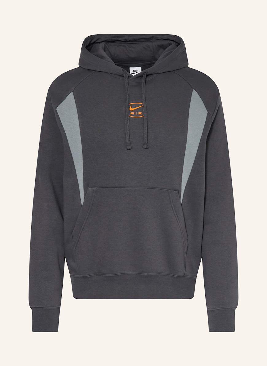 black grey and white nike hoodie