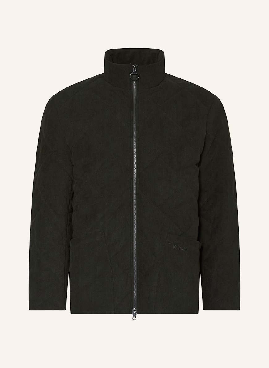 Barbour Steppjacke LIDDESDALE aus Cord: SCHWARZ