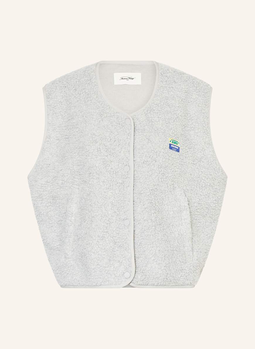 American Vintage Teddy vest in light gray