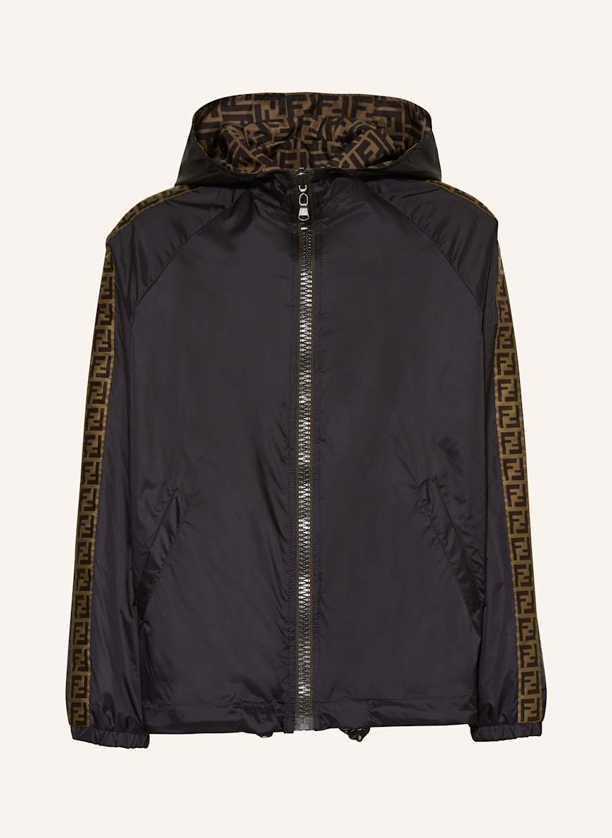 FENDI Jacke zum Wenden: SCHWARZ/ BRAUN
