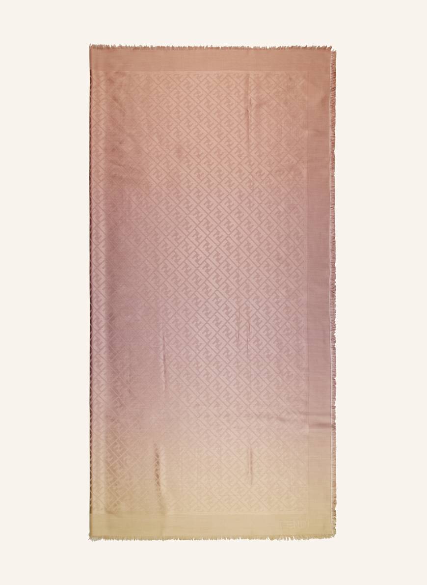 FENDI Seidenschal: HELLLILA/ BEIGE