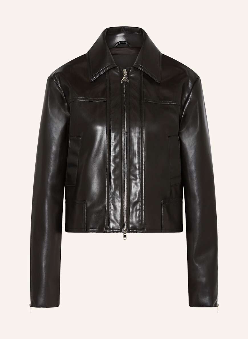 PATRIZIA PEPE Jacket in leather look in black
