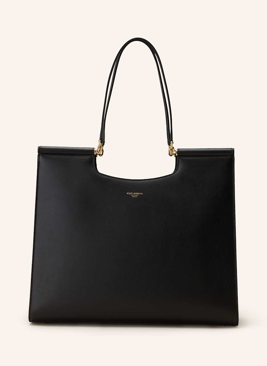 DOLCE & GABBANA Shopper SICILY LARGE: SCHWARZ