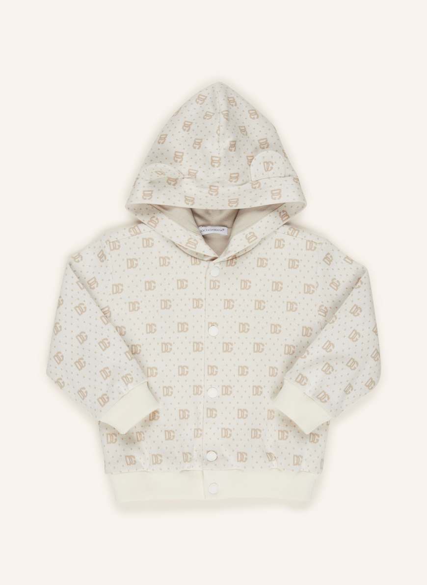 DOLCE & GABBANA Sweatjacke: ECRU/ CREME