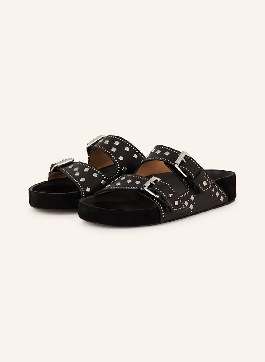 ISABEL MARANT Pantoletten: SCHWARZ