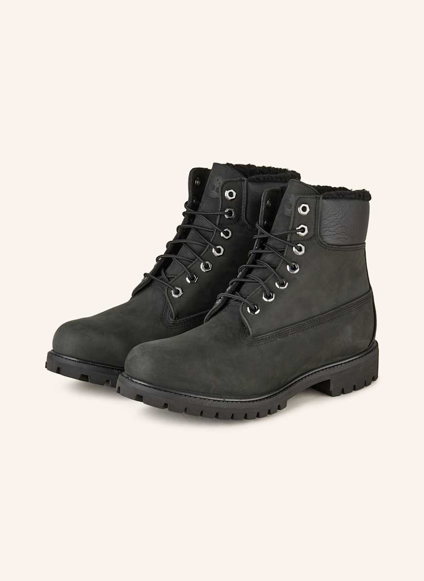 Black 6 inch premium timberlands best sale