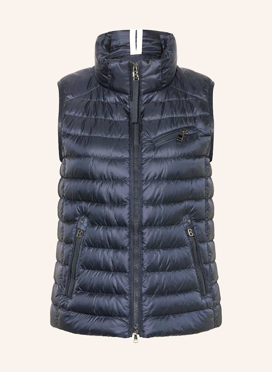 BOGNER Daunenweste FLORISA mit abnehmbarer Kapuze in dunkelblau