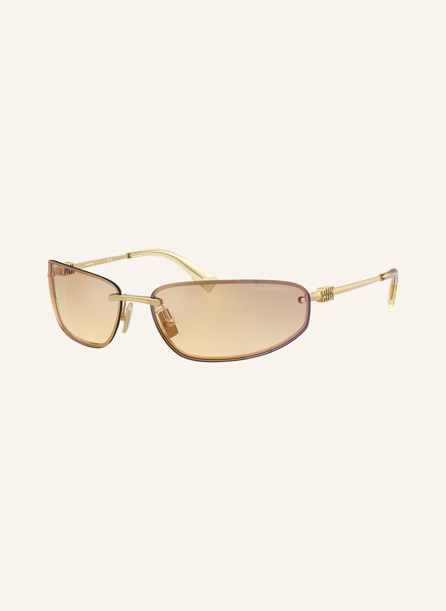 MIU MIU Sonnenbrille MUA50S: 5AK7R1 - GOLD/ GELB