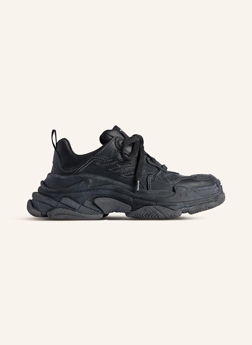 Black balenciaga sneakers triple s discount