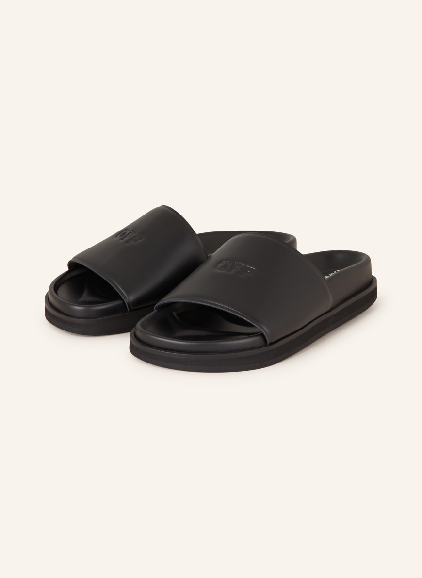 Off White Slides CLOUD OFF in black