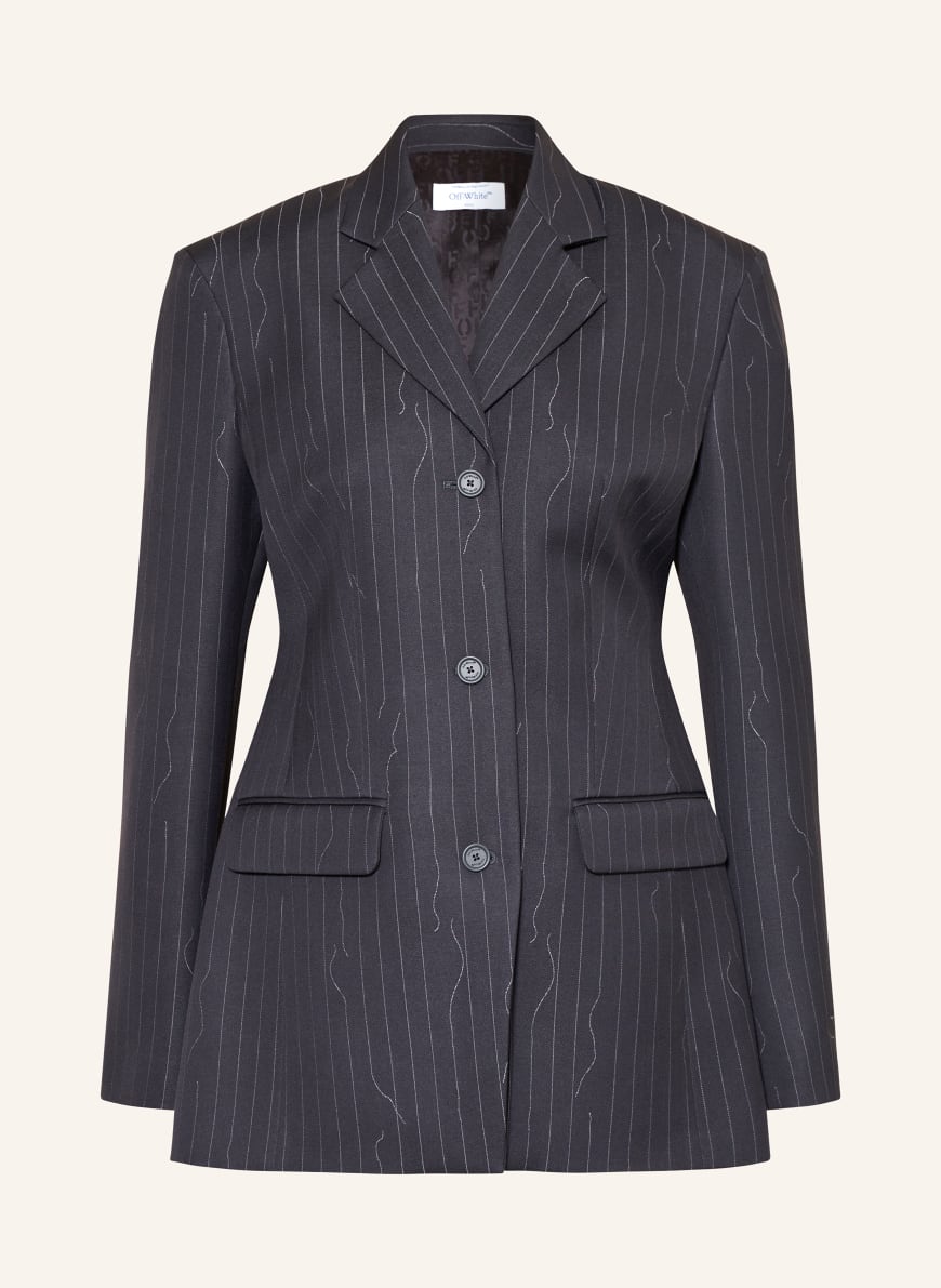 Off White Blazer in dunkelgrau