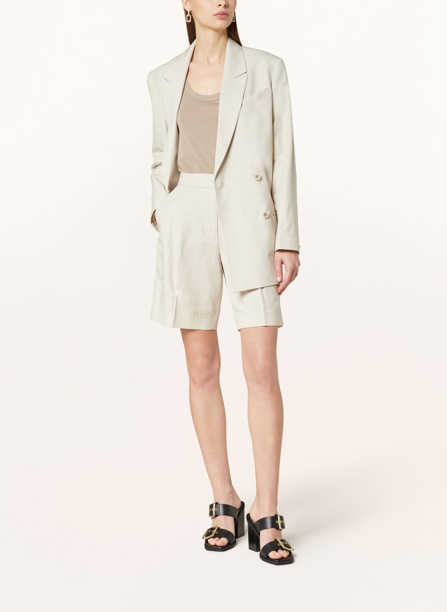 Calvin Klein Shorts with linen in ecru